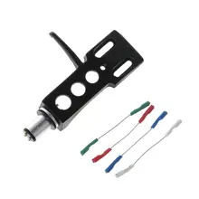 Поворотный стол, крепление на голову, универсальный LP Phono картридж, сменный Держатель головки фонографа, стилус, провод 95AD