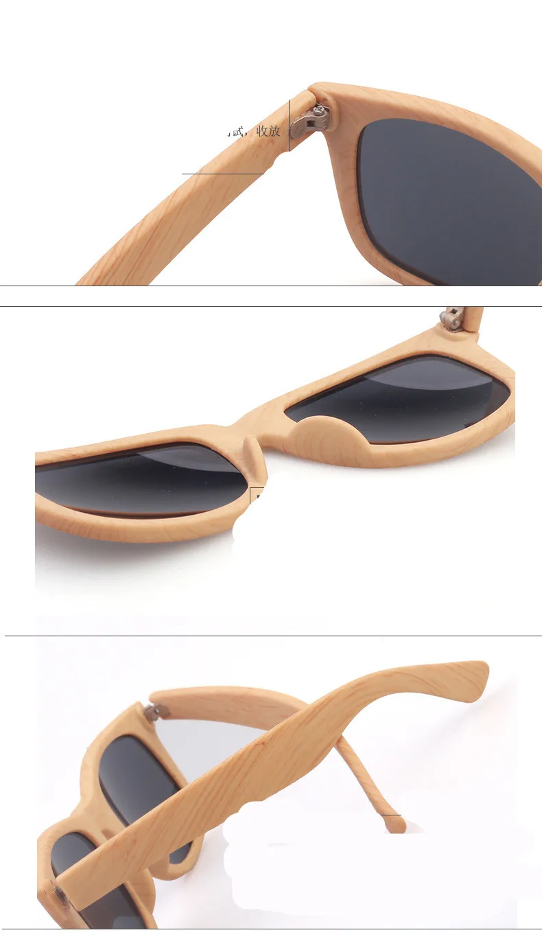 ASUOP2018 new retro wood grain ladies sunglasses fashion leopard men's glasses 100% UV400 reflective UV square driving goggles (7)