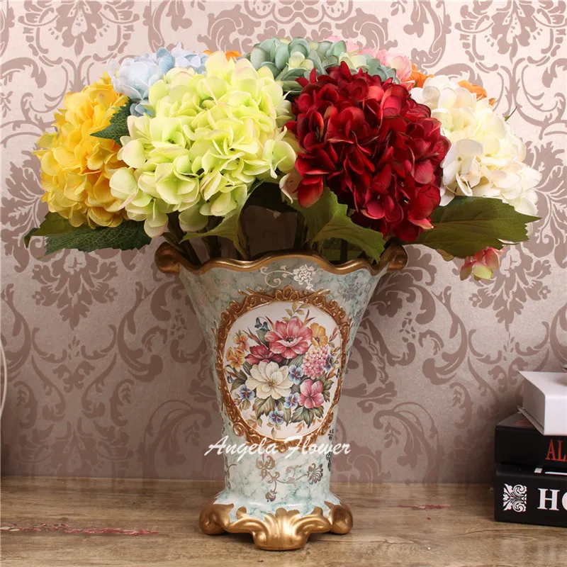 

HI-Q 1pcs 46cm Artificial Flowers Hydrangea flowers 7 colors Home decorations for wedding party photography