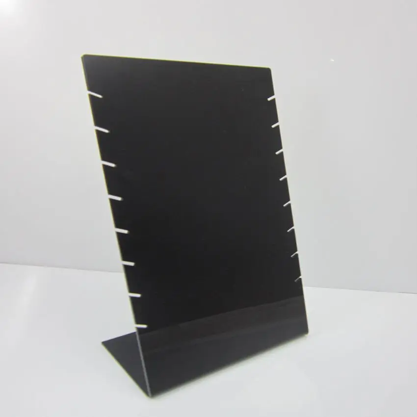 

Black Plastic Acrylic Necklace Organizer Jewelry Stand Holder With 8 Slots