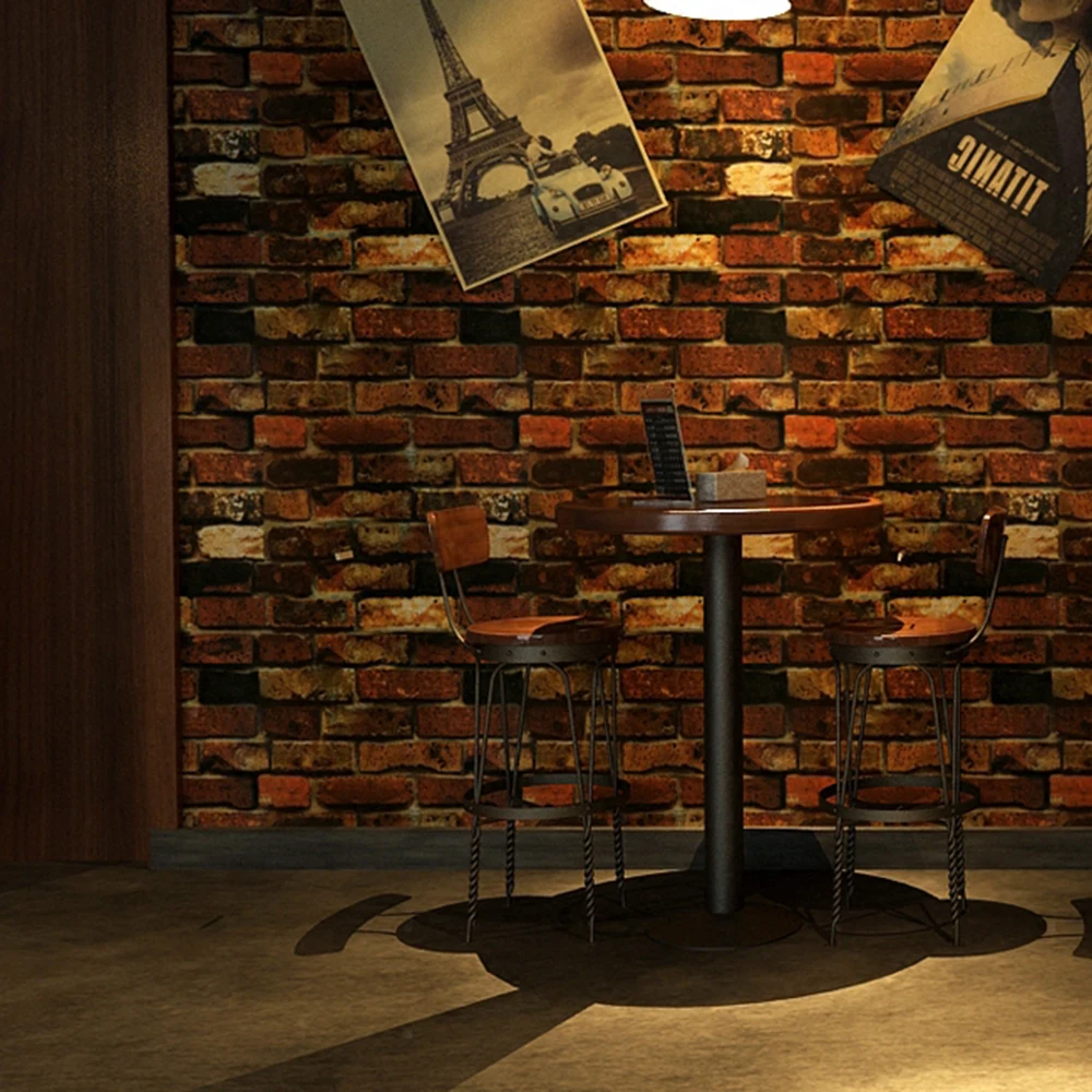 

10M Self Adhesive 3D Wall Paper Bricks Furniture Wall Stickers Bedroom Background Kitchen Cabinet Waterproof Wallpaper