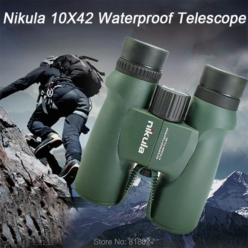 Portátil à Prova Água de Alta Binóculos Nikula Visão Noite Telescópio Binocular Bak4 Nitrogênio-cheia Central Zoom d' Qualidade 10x42 Lll 10 binocular Bak4 Nitrogênio-Cheia Central Zoom Portátil À