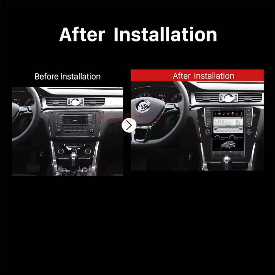 Wekeao 10 4 &quotвертикальный Экран Тесла Стиль Автомагнитола плеер для VW Passat радио gps