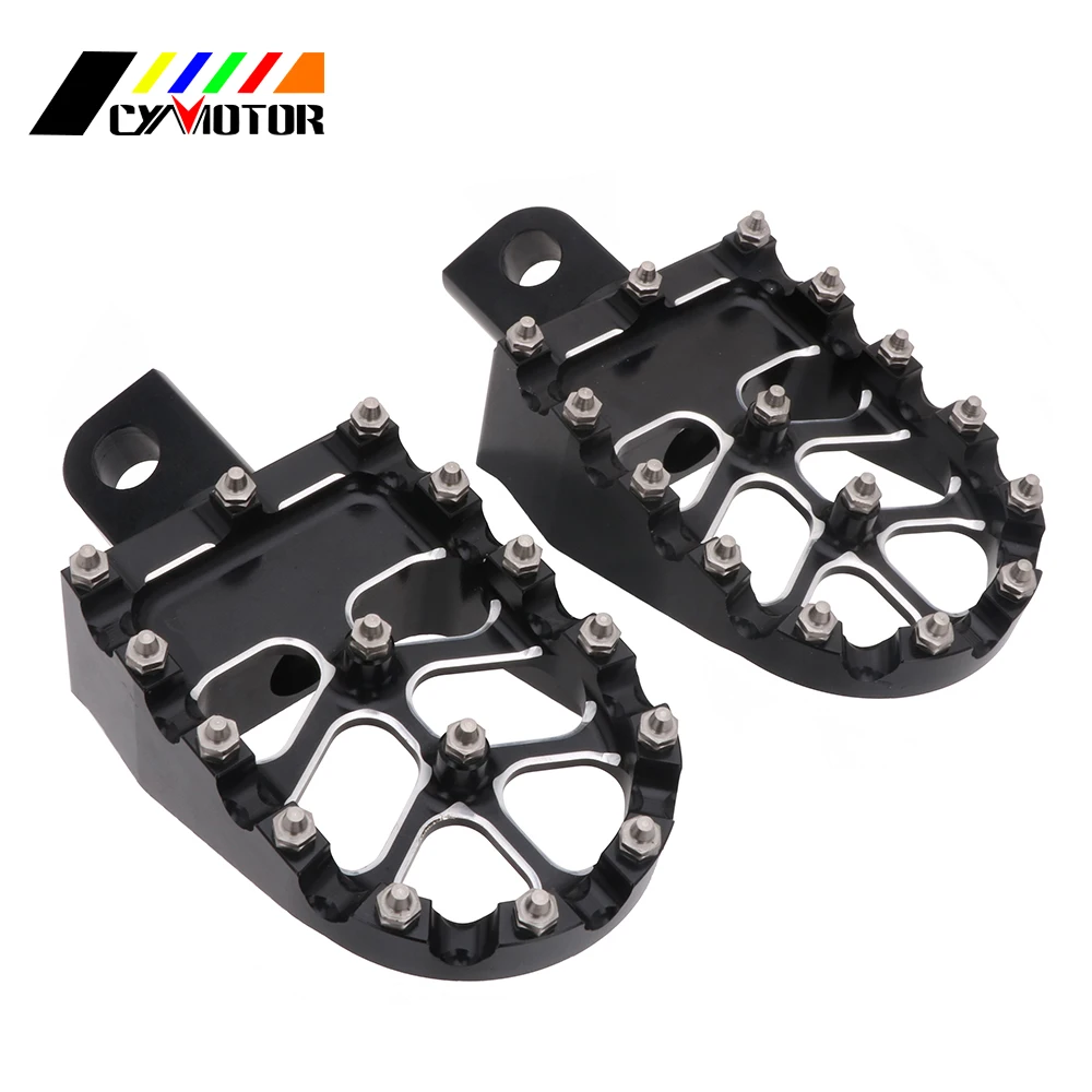 MX Rotating Style Motorcycle FootPegs Footrests Foot Pegs Wide Fat pedal For Harley Dyna Fatboy Iron 883 1200 D4 Davidson 93-17