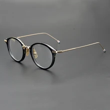 Винтажные круглые очки в стиле ретро, фирменные дизайнерские очки для женщин, модные мужские очки по рецепту, оптические оправы для глаз, очки