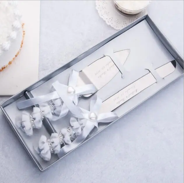 Подарки бесконечность персонализированные Mis Quince Anos нож для свадебного торта и комплект для подающего игрока гравировка