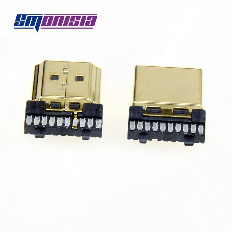 50 шт./лот hdmi 1 4 3d версия высококачественный металлический защитный корпус HDMI
