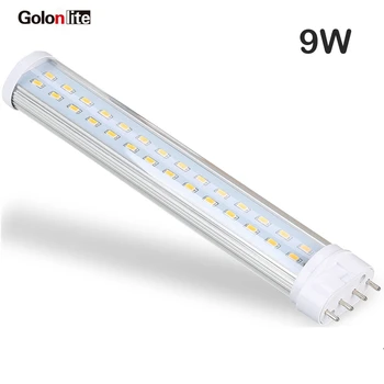 

Golonlite 9w 2G11 led 4 pin PLL lamp replace 18W PLL Ra80 3000K 4000K 6000K 12W 22W LED tube CE RoHS factory 3 years warranty