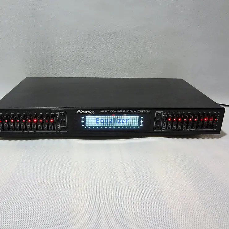 EQ665 эквалайзер hifi домашний двойной 10 полосный стереозвук тройной альт