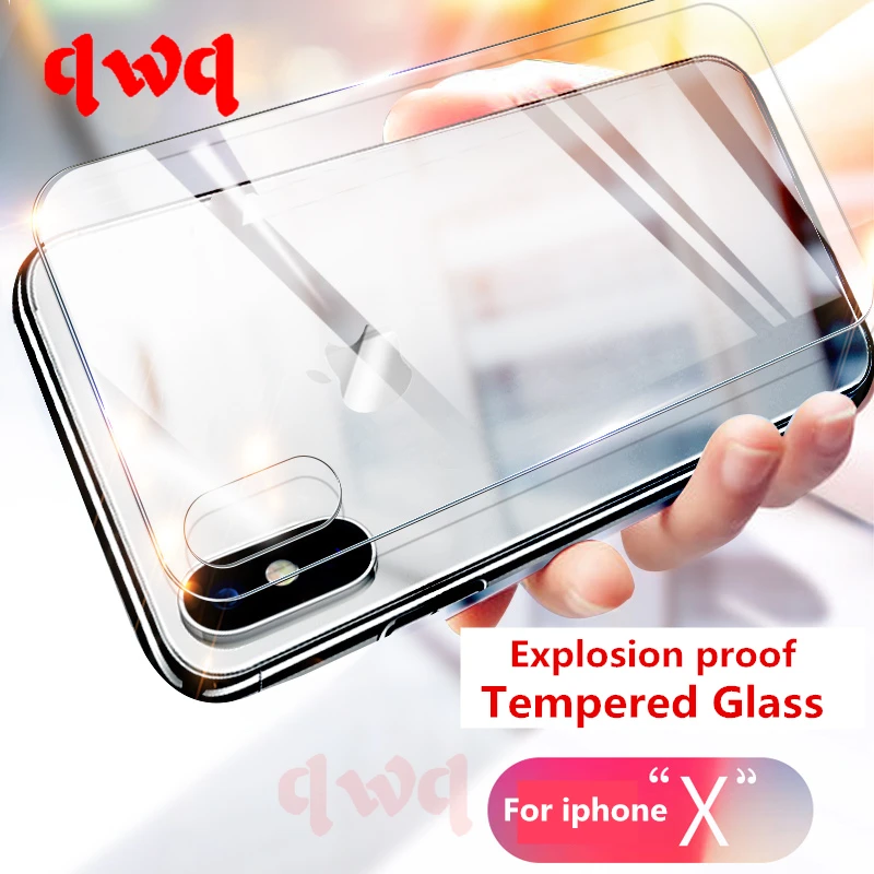 

9H Front And Back 2PCS Tempered Glass On The For iPhone X Screen Protector Film For Apple iPhone X 10 Rear Protective Glass Film