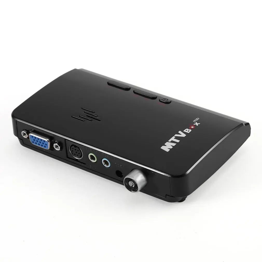 LED M TV Box HD LCD CRT BOX от AV к VGA RF внешний цифровой ТВ тюнер ПК приемник тюнер|Теле- и