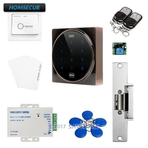 HOMSECUR Waterproof Wiegand 26/34 DIY Access Control Kit With Easy Operation + Electric NO Strike Lock HOMSECUR Waterproof Wiegand 26/34 DIY Access Control Kit With Easy Operation + Electric NO Strike Lock