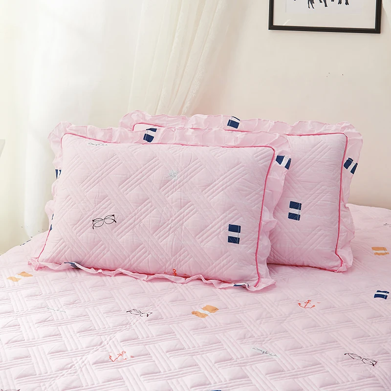 2 Pieces nordic thicken pillow case cotton stars printed pillow cover 48cmx74cm super soft sleep pillowcase high quality#sw - Цвет: -XHA-JMZT-18