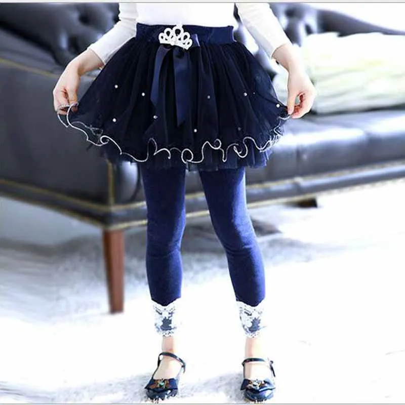 toddler girls legging kids Skirt pants Cake skirt baby girl winter warm