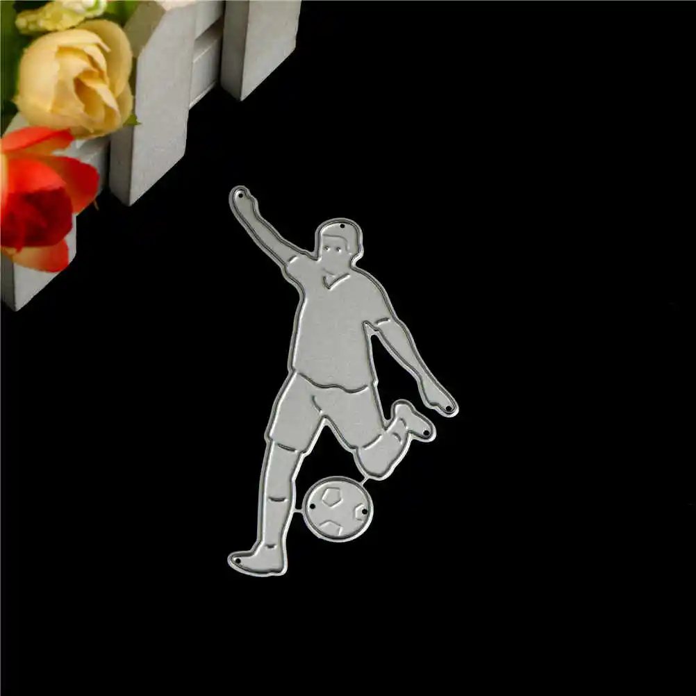 

Play Football Metal Dies Cut Album Decoration Scrapbook Craft Die 3D Stamp DIY Embossing Scrapbooking Card Paper Cards Template