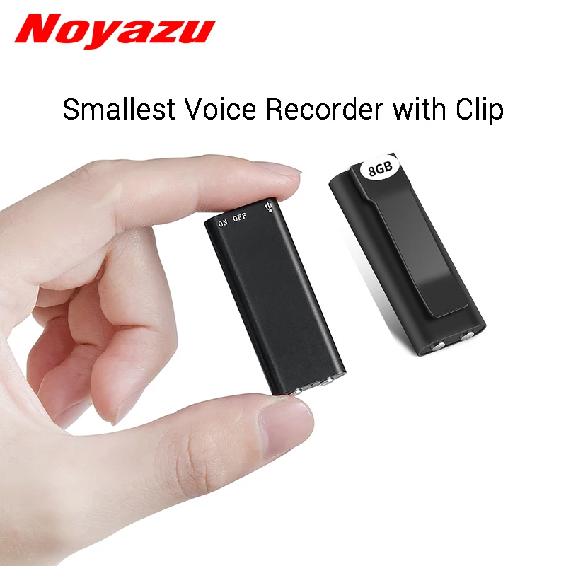 Noyazu N17 мини диктофон с клипсой маленький MP3 8G 16G память цифровой Аудио