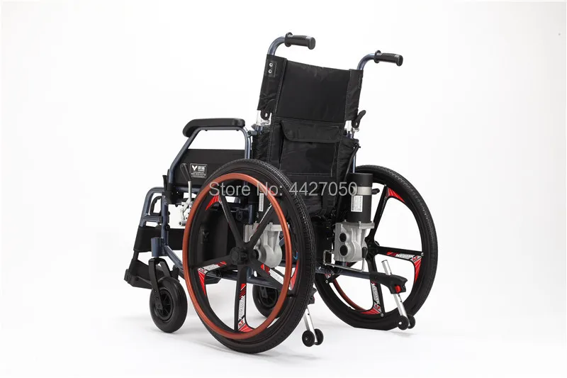 Горячая хорошее качество Медицинское оборудование Легкий Пульт дистанционного управления Автоматическая складная инвалидная коляска
