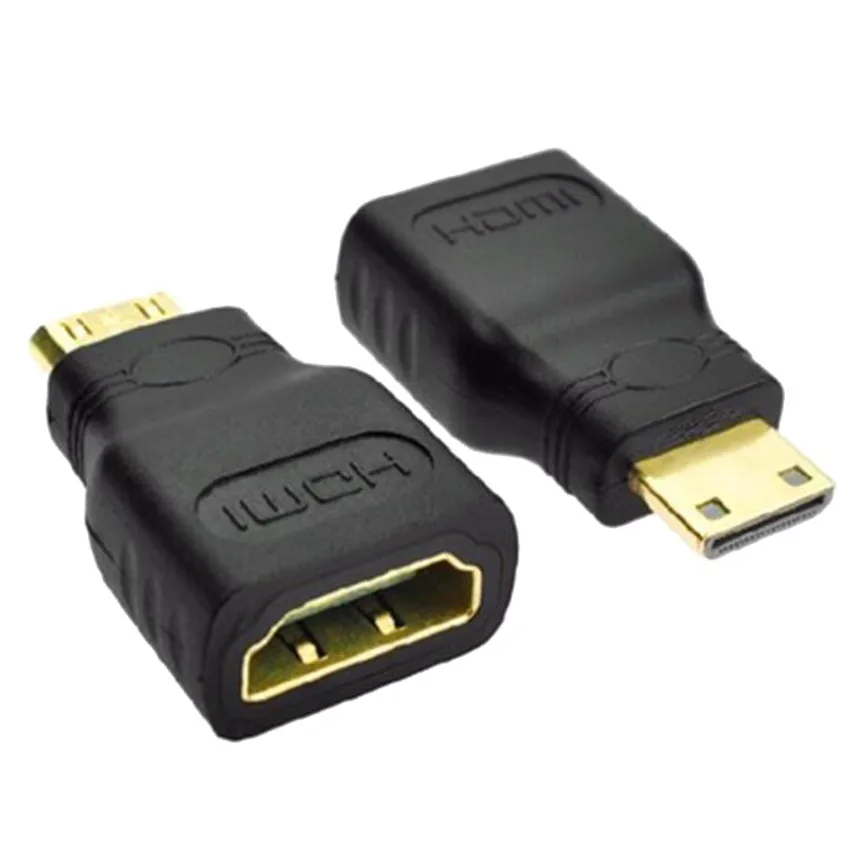 Переходник HDMI-Mini HDMI + Mini-HDMI позолоченный удлинитель HD для видео ТВ Xbox 360 TV |