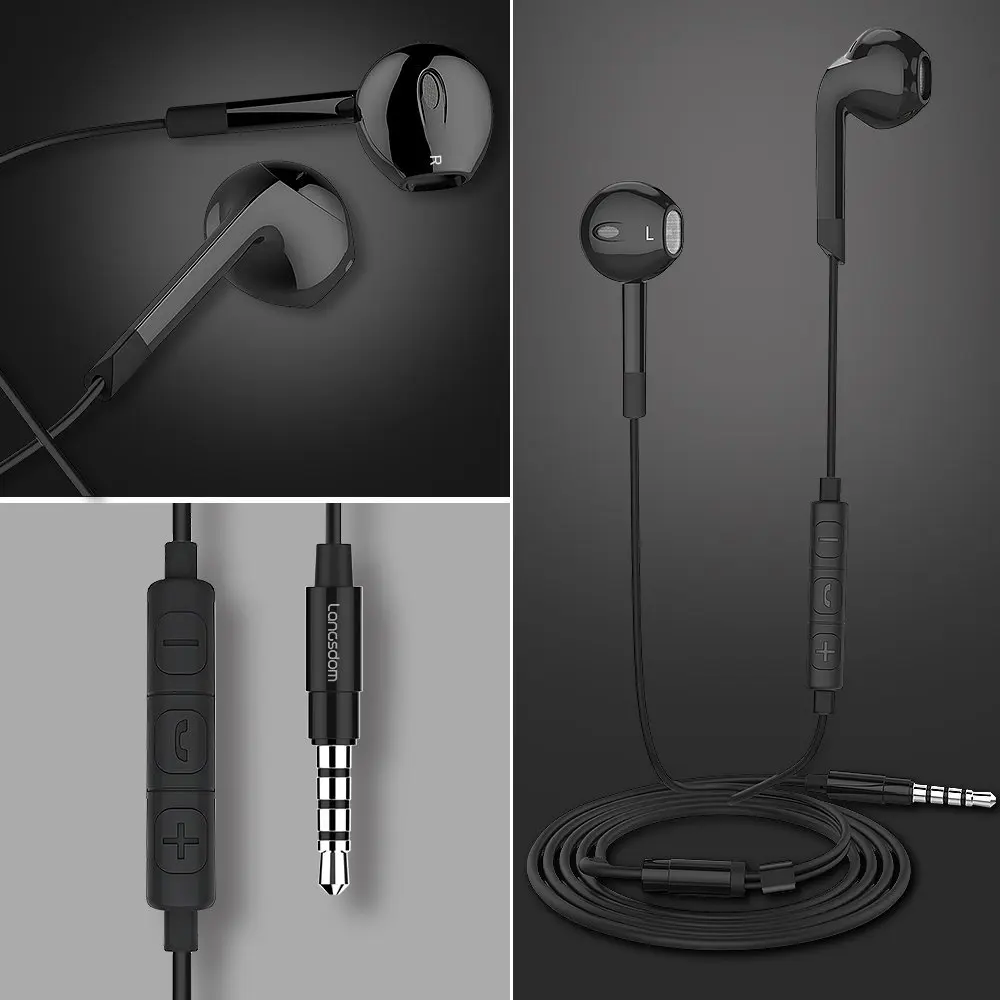 Langsdom Gamer проводные наушники E6U портативные audifonos super bass HIFI гарнитура стерео с