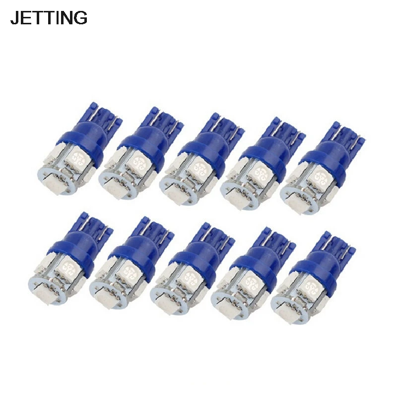 

10pcs 12V T10 5050 5SMD LED For Car Replacement Light Parts Blue Light Car Side Wedge Tail Light Lamp Bright Wholesales