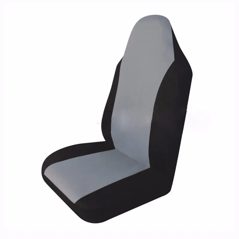 

rete Car Seat Cover Universal Fit front seat elastic simple design Wh