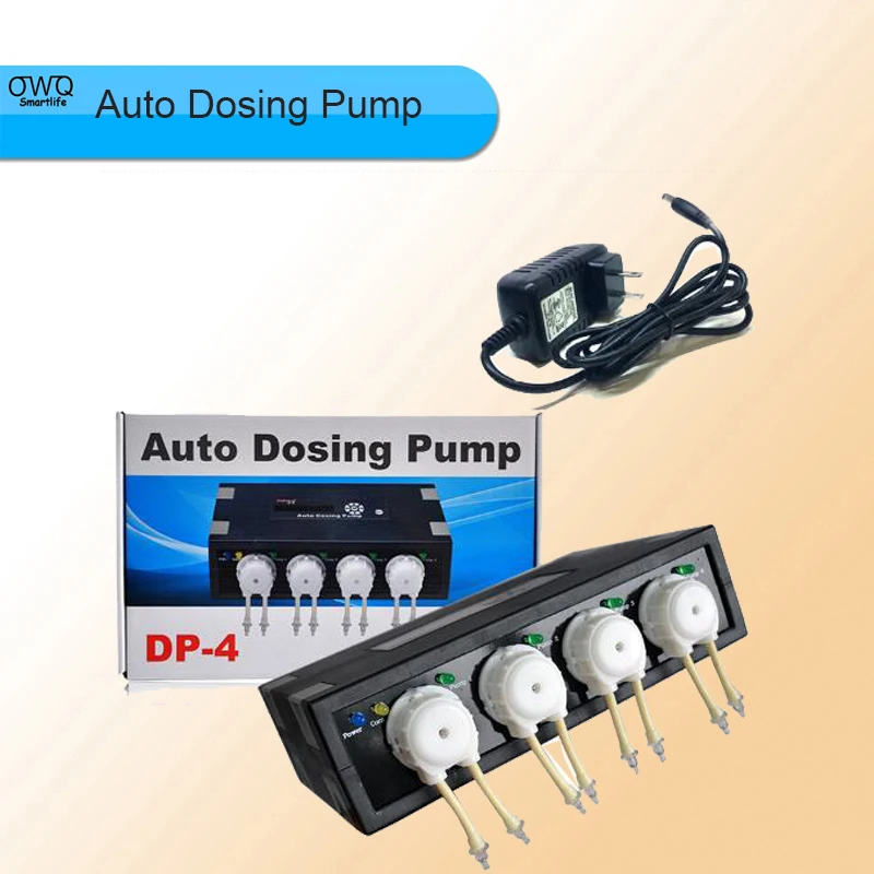New Auto Dosing Pump JEBAO DP 4 for coral reef aquarium 4 pump head For Marine Aqua 110 240V, 50