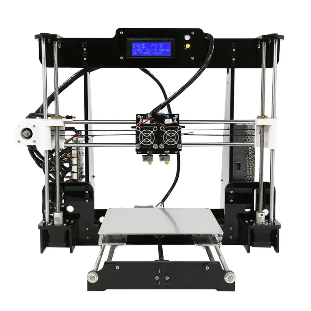 

(Ship From DE)ANET High Precision Dual Nozzle 3D Printer DIY Large Printing Size 220*220*240mm Easy To Assemble A8-M EU Plug