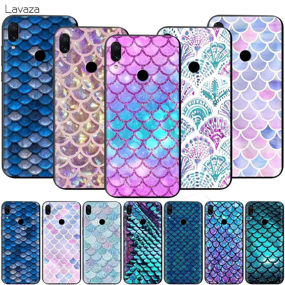 

Lavaza Shell Mermaid Tail Scale Case for Xiaomi Redmi Note 4A 4X 5 5A 6 6A 7 S2 Pro Go Prime Plus