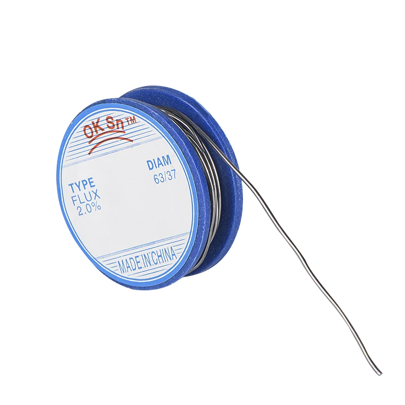 JCD 0.8mm Tin Lead Rosin Core Solder Soldering Wire 3.5x1.1cm Flux Content Solder Soldering Wire Roll