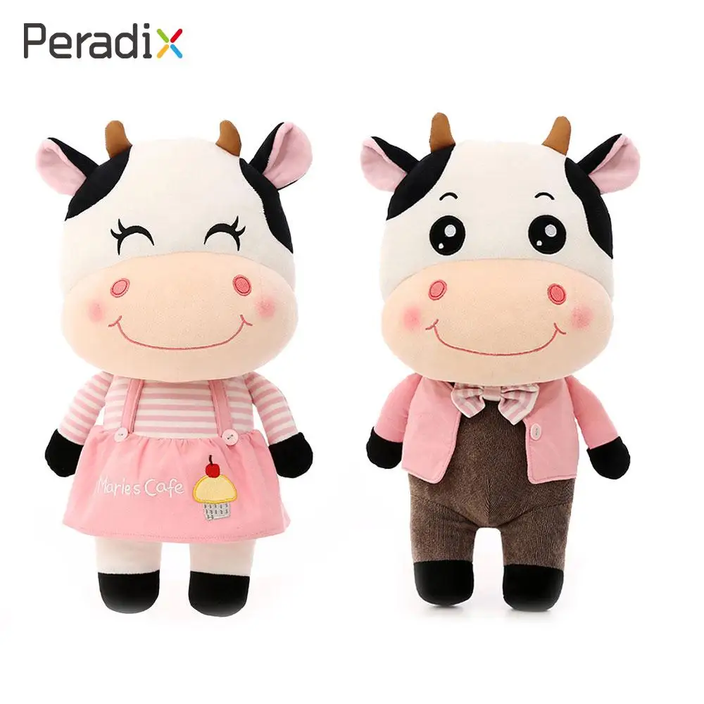 

32cm Kawaii Animal Plush Dolls Kids stuffed toys for children soft comfort sleeping pillow Cows Cow Pink Decoration Lovely