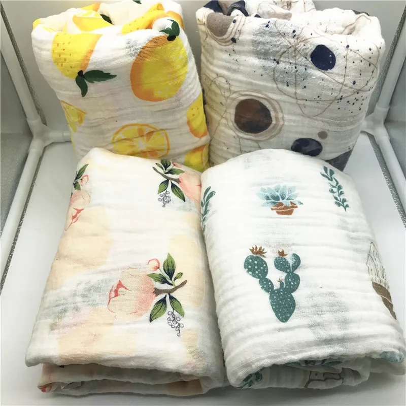 Детское одеяло, хлопковое детское муслиновое Пеленальное Одеяло, качество лучше, чем Aden Anais, детское банное полотенце, Хлопковое одеяло для младенцев
