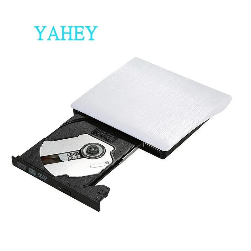 

USB 3.0 External DVD Drive Optical Drive CD/DVD-RW Burner Reader Writer Player Recorder Portable for Laptop PC white