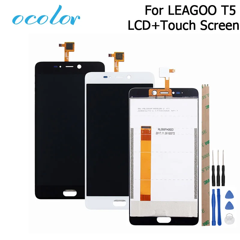 Ocolor для LEAGOO T5 T5C ЖК-дисплей Дисплей и Сенсорный экран 5 &quotпланшета сборки Замена с