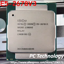 Процессор Intel XEON E5-2678V3 OEM версия Процессор 2,50 ГГц 12-жильная 30 Мб E5-2678 V3 FCLGA2011-3 E5 2678V3