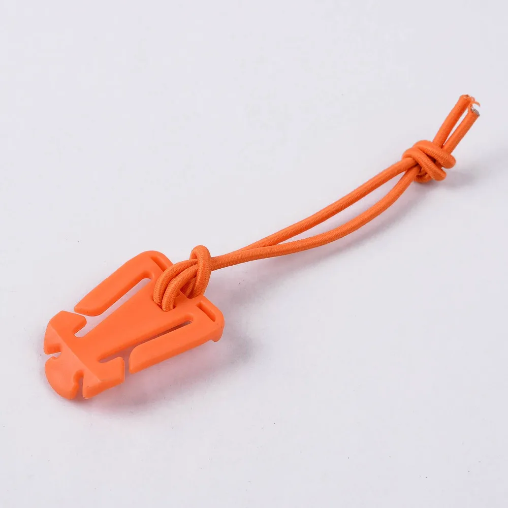 1Pc EDC Molle Backpack Carabiner EDC Tool Elastic Rope Webbing Buckle Winder Climbing Accessories - Цвет: Orange