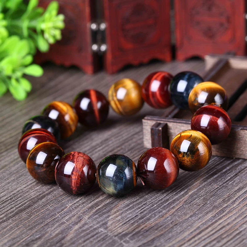 Браслет из камня тигровый глаз натурального цвета 12 20 мм|bracelets for|tiger eye stone braceletcrystal