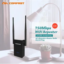 Новинка! COMFAST CF-WR750ACV2 Беспроводной Wi-fi ретранслятор 750 Мбит/с роутеры двухдиапазонный 5 ГГц 802.11AC Wi fi Roteador расширитель wifi усилитель