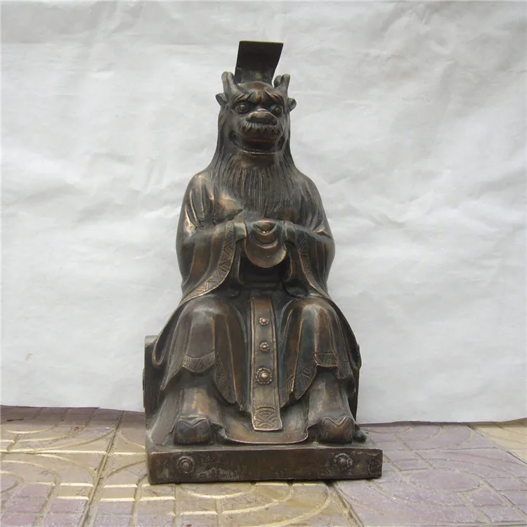

Crafts statu East China Sea Dragon King Dragon King statue copper ornaments Lucky town house defends sit Dragon Crafts halloween