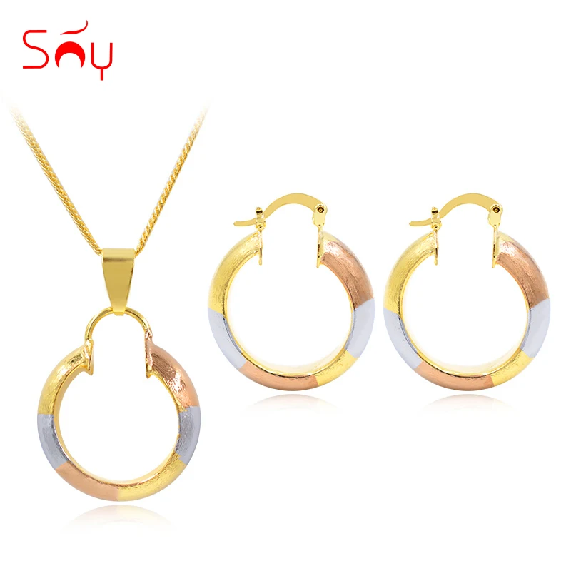 Ювелирные изделия Sunny Jewelry модные ювелирные 2020 женские серьги кольца ожерелье с