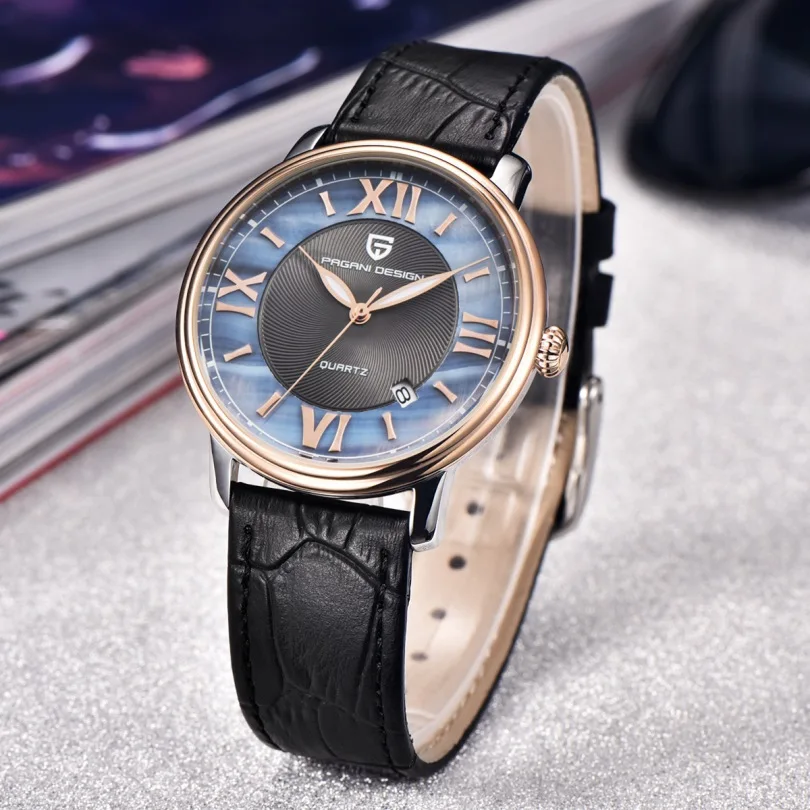 

PAGANI DESIGN Ladies Fashion Excellent Quality Quartz Watch Women Leather Stainless Steel 30M Waterproof Japanese Movement