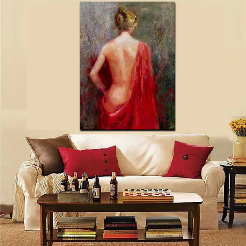 Classic Female Nude Lady Sexy Girl Portraits Oil Painting HD Print on Canvas Wall Art Picture for Living Room Sofa Cuadros Decor (3)