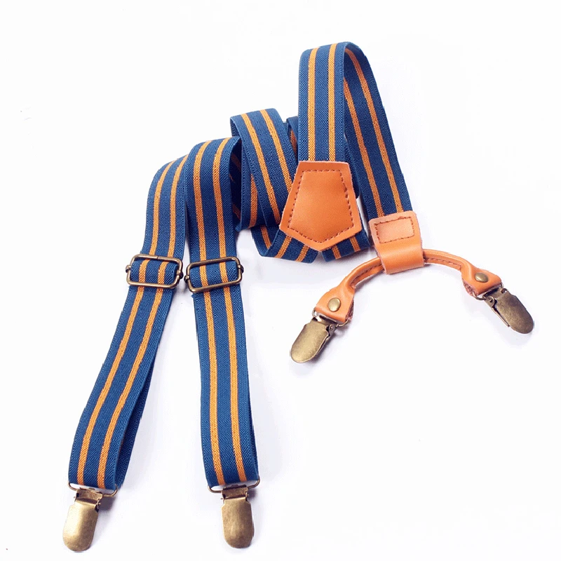 Men's Suspenders 4 Clips Men Braces Supports tirantes For Women Elastic