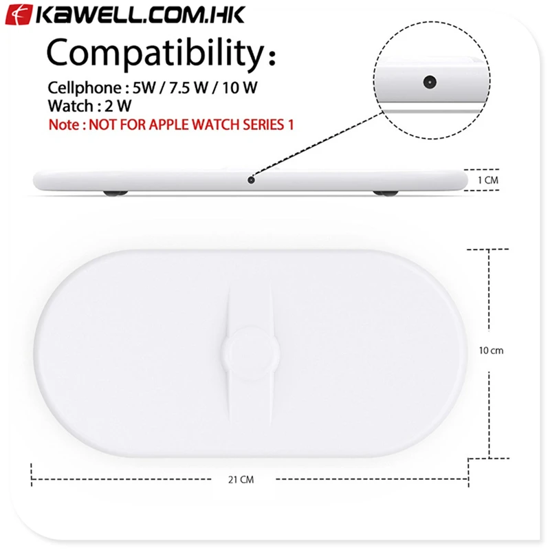3 in 1 Wireless Charger For iPhone X 8 Plus Fast Charge For Apple Watch 3 Wireless Charger Pad for smart phone