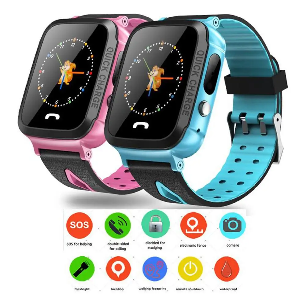 

BEESCLOVER Daily Waterproof Anti Lost Child GPRS Tracker SOS Positioning Tracking Smart Phone Baby Safe Watch for Kids r60