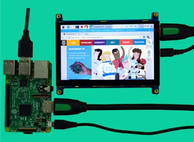 

New 5 Inch 800*480 HDMI Capacitive Touch Screen LCD Display Monitor for Raspberry Pi