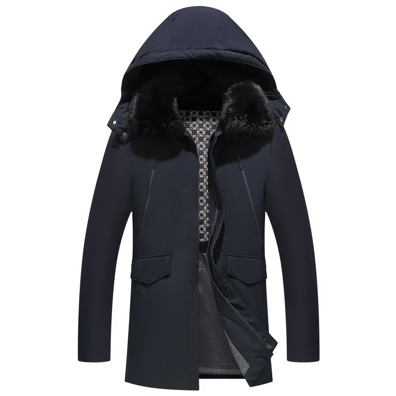 

Waterproof thick winter men down jacket brand-clothing hooded warm duck down coat jacket Male Windproof Parka Large size M-5XL