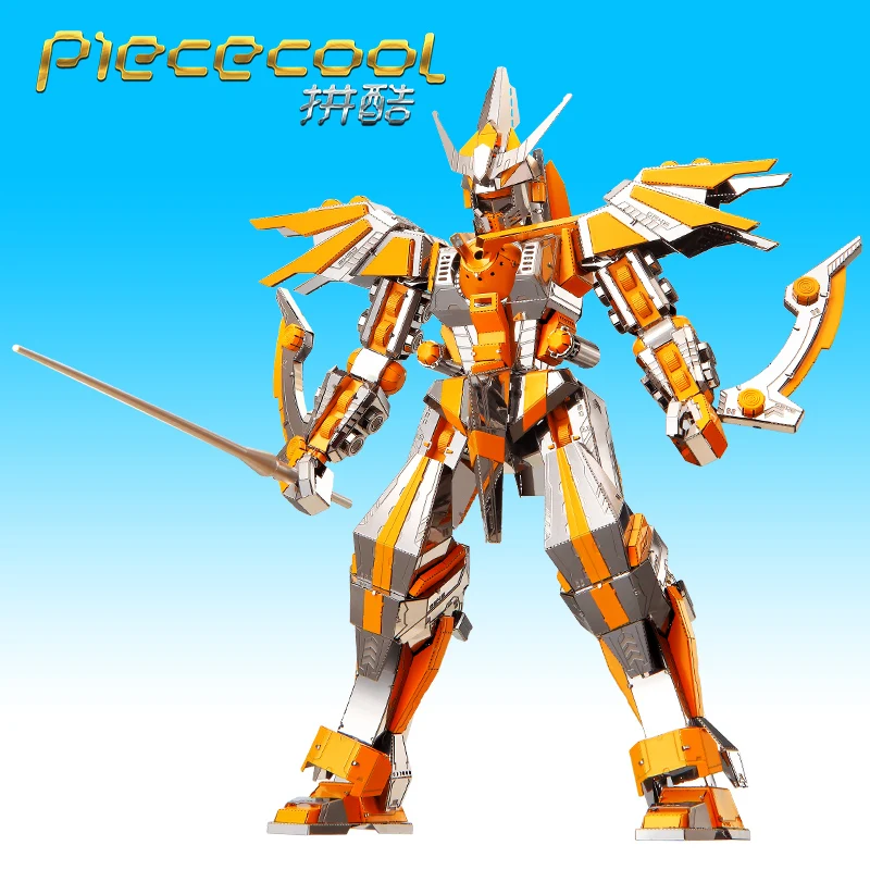 2018 Piececool warrior модели 3D Металлические Nano Puzzle Crescent Blade Armor наборы DIY лазерной резки