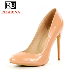 RIZABINA/Брендовая обувь, женская обувь на высоком каблуке 12 см, туфли-лодочки на каблуке, женская обувь на высоком каблуке, пикантные Клубные
