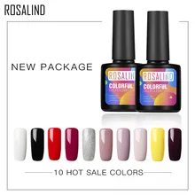 ROSALIND лак для ногтей для полиуф светодиодный лак для нейл-арта 10 мл Горячая гель лак для ногтей Лаки