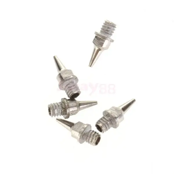 

New 2014 Brand New Tattoo Nozzle Replacement Stainless Steel 0.2mm for Airbrush 5Pcs